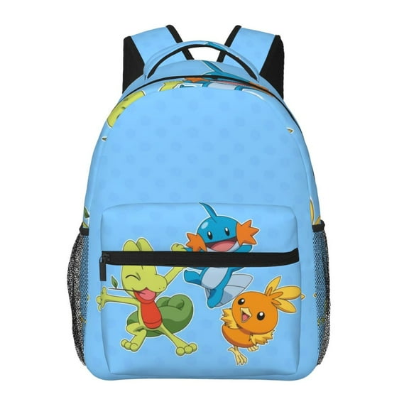 Mudkip Backpack Cute Printed Lightweight Casual Unisex Laptop Computer Bookbag School Hiking Work Business Travel Daypacks Gifts
