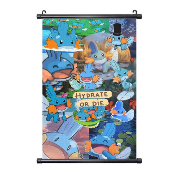 Hanging Poster Prints Canvas PVC Scroll Shaft Wall Art Painting Wall Banner Artwork Decor for Home Living Room Bedroom 20"X30"