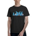 thumbnail image 1 of Mudkip Men's Short Sleeve Shirt Cotton Basic T-Shirt Crew Neck Tee Durable T Shirts Black X-Large, 1 of 5