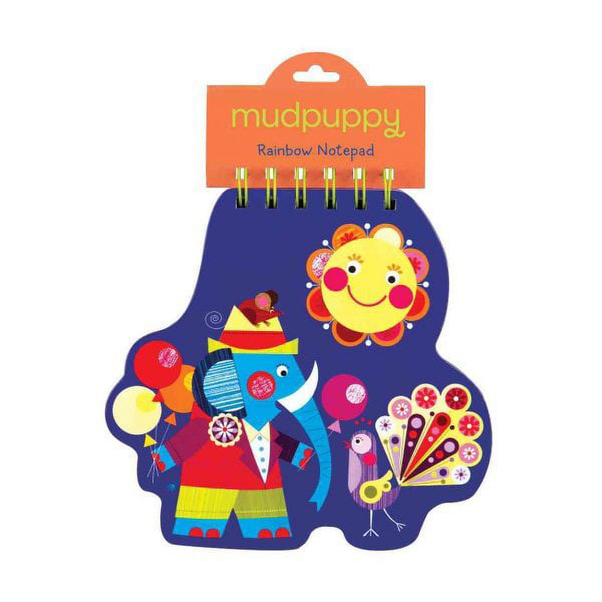 Mudpuppy Elephant & Peacock Rainbow Notepad
