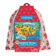 Mudpuppy Map of The U.S.A. to Go Puzzle, 36 Pieces, Ages 3+, Convenient