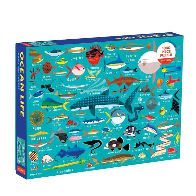 Mudpuppy - Ocean Life - 1000 Piece Family Jigsaw Puzzle - Walmart.com