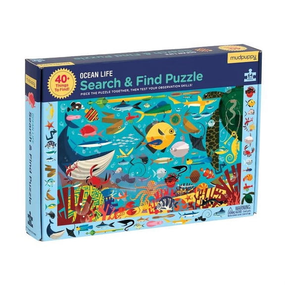 Mudpuppy - Ocean Life Search & Find Puzzle