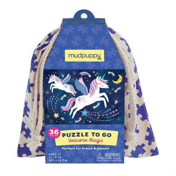 Mudpuppy - Unicorn Magic - Puzzle To Go