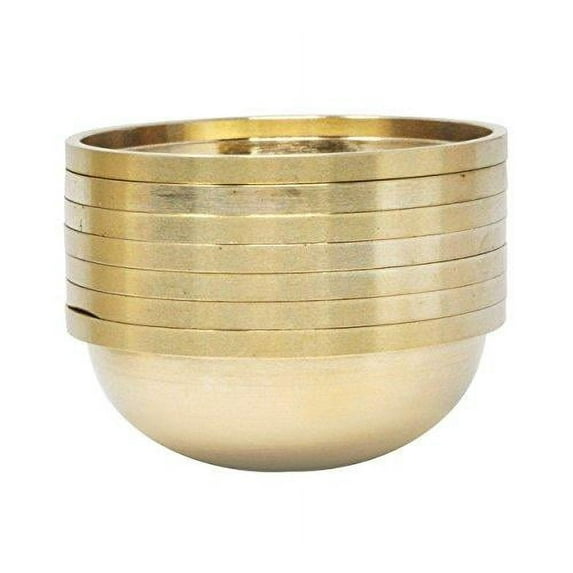 Mudra Crafts Set of 7 Copper Brass Yoga Meditation Altar Tibetan Buddhist Supplies Offering Bowls