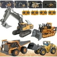 thumbnail image 1 of Mudsterz Construction RC Set of 4, Heavy-Duty RC Excavator for Adults, 360° Rotating Remote Control Excavators, RC Trucks and Dump Truck Set for Realistic Construction Play, 1 of 6
