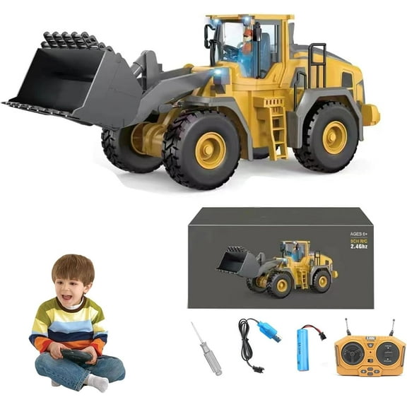 Mudsterz Excavator, Mudsterz Trucks, Mudsterz Construction RC, 2.4Ghz Remote Control Construction Vehicle Set, Alloy Material, with Cool Lights and Sounds