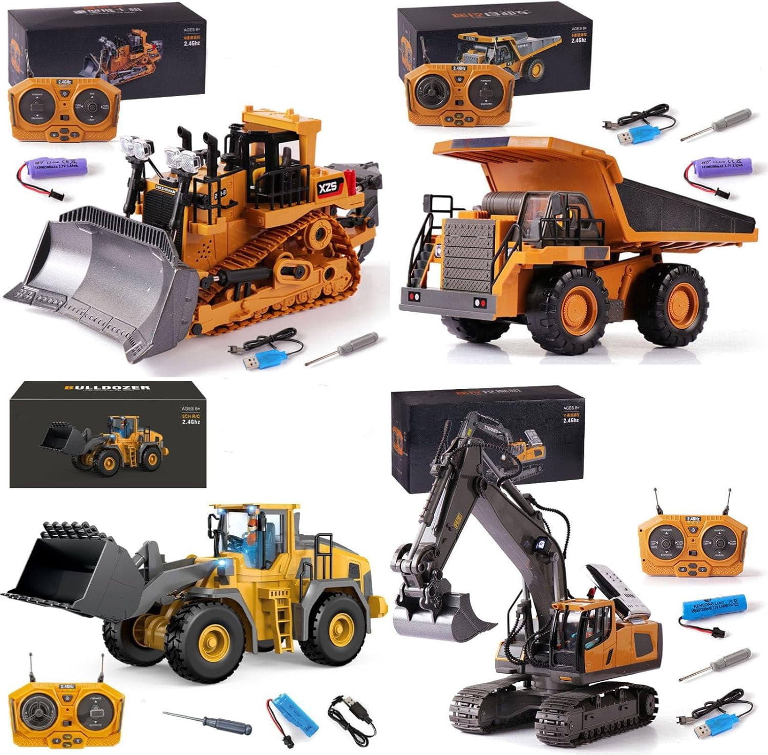 Mudsterz Remote Control Excavator, 1/20 Scale 11-Channel RC ...