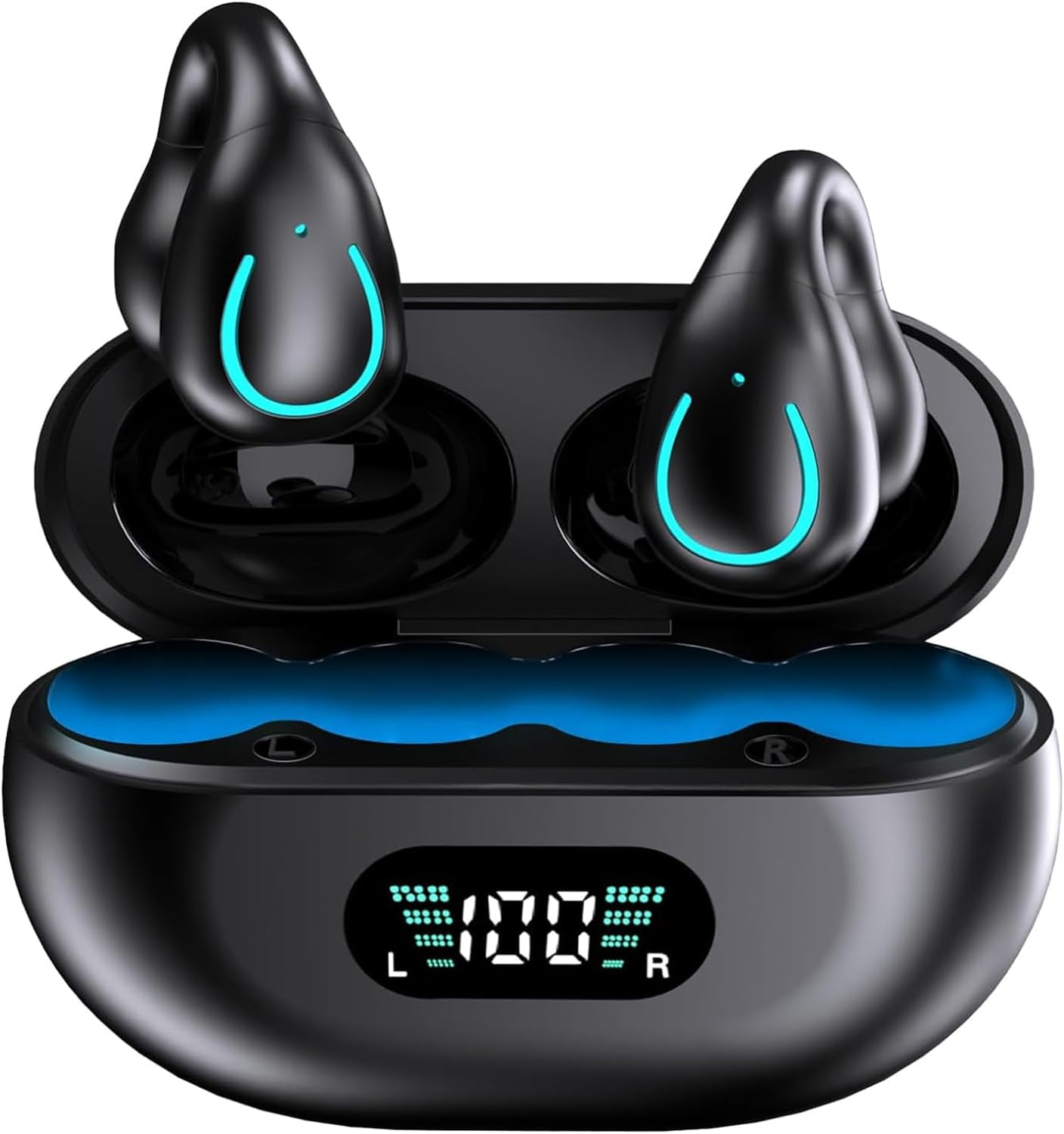 Mudtun on Ear Buds Bone Conduction Earbuds for Small Ear Canals, Open