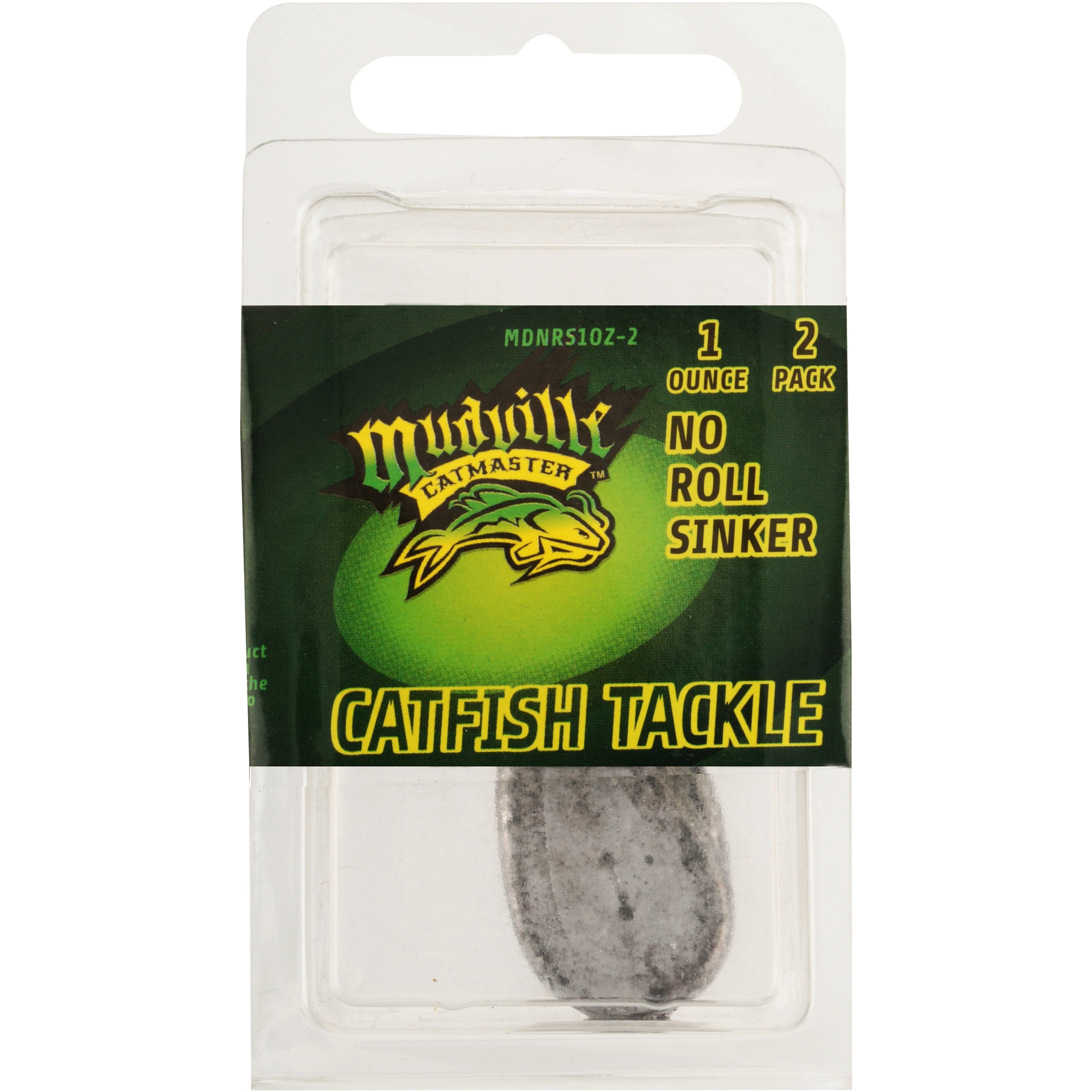 Mudville Catmaster Catfish Tackle No Roll Sinker, 2-Pack