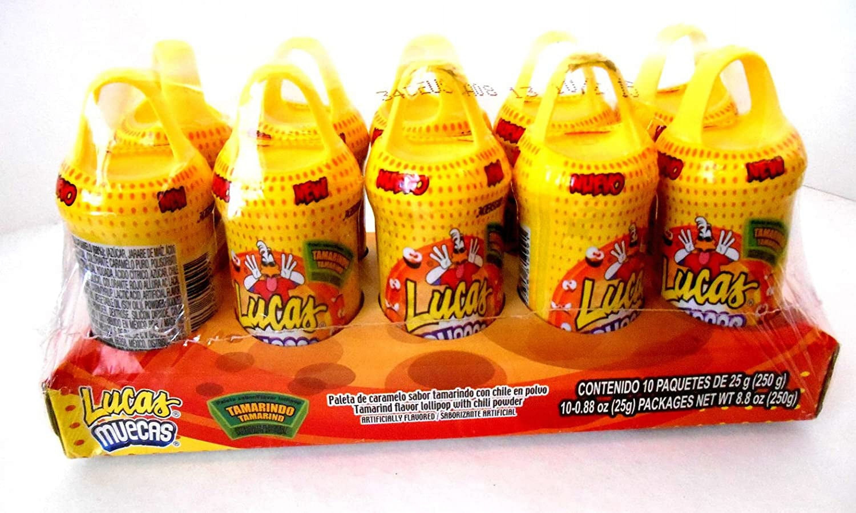 Muecas Tamarindo Flavor Lollipop with Chili Powder