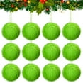 thumbnail image 1 of Muecwrye 12 Pcs Christmas Tree Ornaments, Green Furry Christmas Ball Decorations, 2.36 Inch Soft Faux Fur Pom Pom Ball, Green Hanging Elf Decor for Christmas Party Tree, Home Supplies Clearance!, 1 of 8