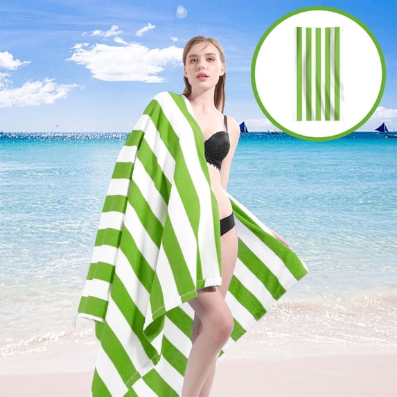 Muecwrye 30x59in Single Fleece Beach Towel, Large Microfiber Towel for Swimming Pool Use