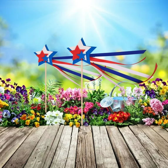 Muecwrye 4th of July Decorations, American Independence Day Celebrating Sticks - Party With Patriotic Decorations Party Decorations Hand Held Small Mini Flag Supplies for Parades,Festival Events