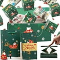 thumbnail image 1 of Muecwrye 6 Pcs Christmas Gift Boxes, Surprise Gift Box Explosion for Money, Unique Folding Bouncing Green Envelope Box with Lid, Cash Explosion Luxury Paper Box for Holiday, Birthday Decoratives, 1 of 9