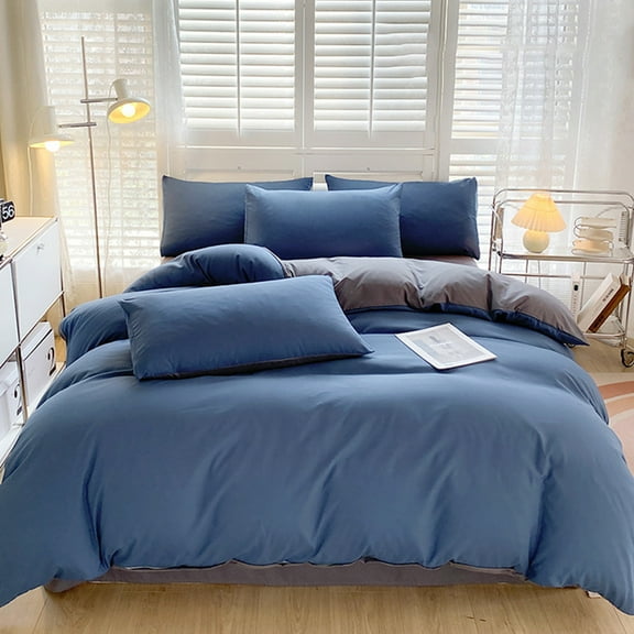 Muecwrye Bedding Comforter Sets, Queen Sheet Set, King Size Comforter Set, Twin Mattress Protector, Pillows Standard Size Set of 4 (1 Duvet Cover, 1 Bed sheet, 2 Pillow Covers)