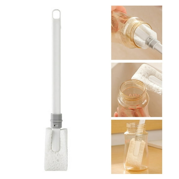Muecwrye Bottle Brush, Baby Bottle Brush, Cleaning Brushes, Sponge Bottle Brush Soft and Easy to Clean, Baby Bottle Sponge Brush Can Effectively Remove The Stain Residue On The Bottom of The Cup