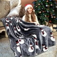 thumbnail image 1 of Muecwrye Christmas Blanket, Super Soft Christmas Prints Fleece Blanket, Holiday Theme Home Decor, Fuzzy Warm and Cozy Throws for Winter Bedding, Couch and Gifts, Clearance Sales! 27 X 40 Inch, 1 of 5