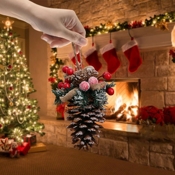 Muecwrye Christmas Wreath, Bar Shopping Mall Window Small Decor, Winter Wreath Clearance! Perfect Holiday Decoration for Farmhouse Indoor/Outdoor Use, Walls, Home & Office Decor