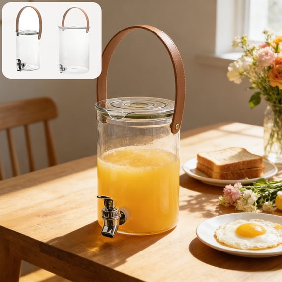Muecwrye Cold Water Kettle, 3.8L Large Capacity Plastic Water Dispenser with Faucet for Ice Lemon Juice Container for Home (with Lid)