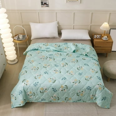 Muecwrye Cooling Comforter, Cooling Blanket, Cooling Quilt for Hot Sleepers, Air Conditioning Blanket, Cold Touch Fabric Absorbs Body Heat, Double-Sided Cool Design Soft Fluffy Cooling Blanket