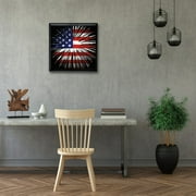 Muecwrye Patriotic Diamond Art Kit for Adults Independence Day Butterfly Diamond Painting Kits for Adult Beginners Full Drill Round 4th of July Diamond Art Painting Kits for Home Wall Decor