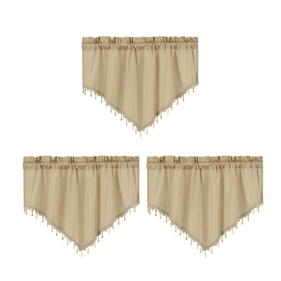 Muecwrye Short Valance,Decorative Window Valances, Kitchen Valances for Windows, Basement Window ,Bathroom Window Curtains Short, Valances for Living Room, Decorative Window Valances, Set of 3