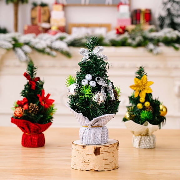 Muecwrye Small Christmas Trees, Table Top Christmas Tree, Mini Christmas Tree Small Christmas Tree Christmas Tabletop Christmas Tree Ornament