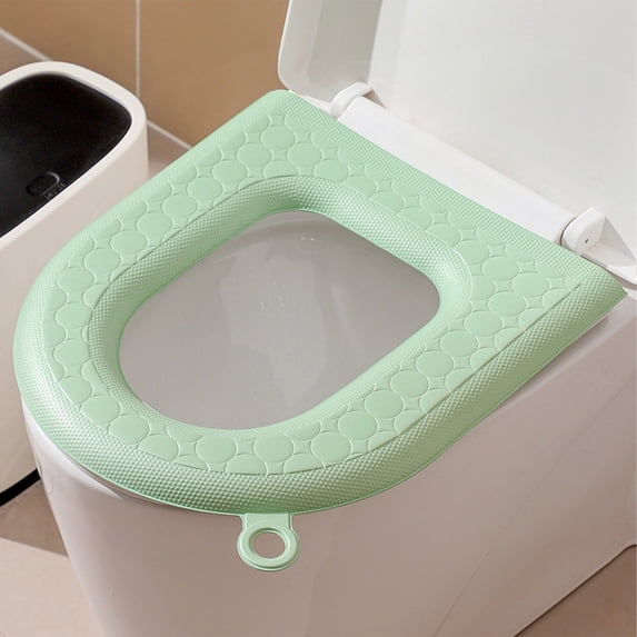 Muecwrye Toilet Seat Cushion, toilet seat warmer, EVA Toilet Seat Cover, Toilet Raised Donut With Handle, Four Seasons Domestic Toilet Seat, Portable Cushioned Pad, Easy Clean,Comfort