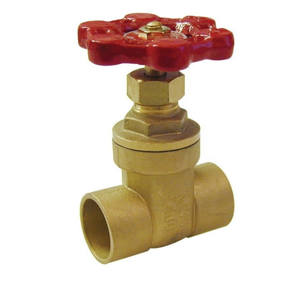 Mueller 100-454NL Gate Valve 3/4" Copper Sweat