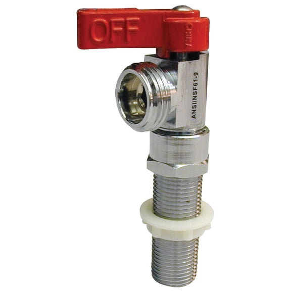 Mueller 102-209 Quarter Turn Washing Machine Valve, 3/4" X 1/2"
