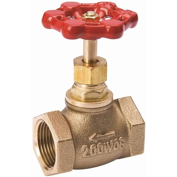 B & K ProLine Series 106-002NL Globe Valve, 3/8 in Connection, IPS, 125/200 psi Pressure, Brass Body