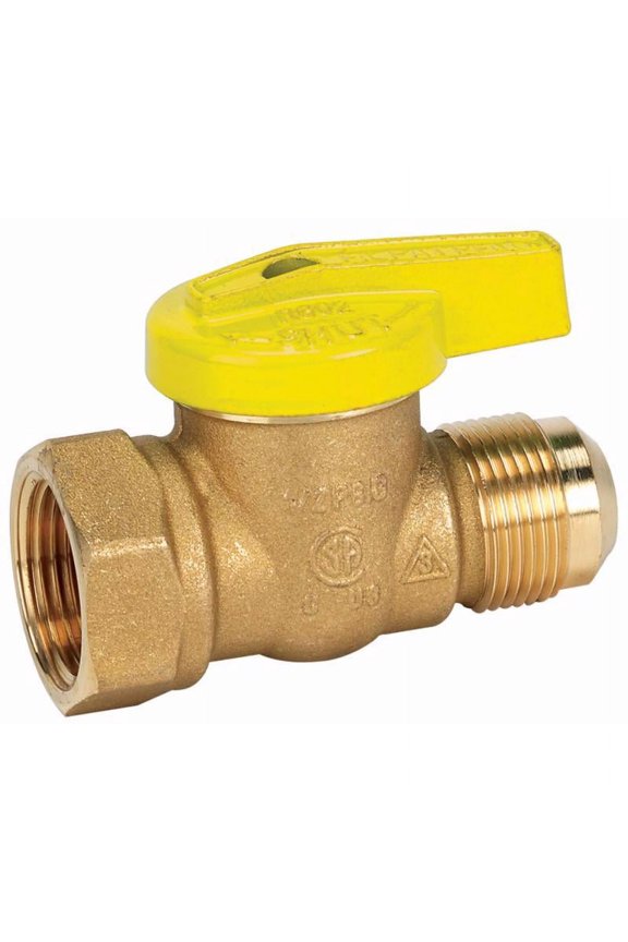 ProLine 3/8 In. Flare x 1/2 In. FIP Forged Brass Gas Ball Valve 114-522