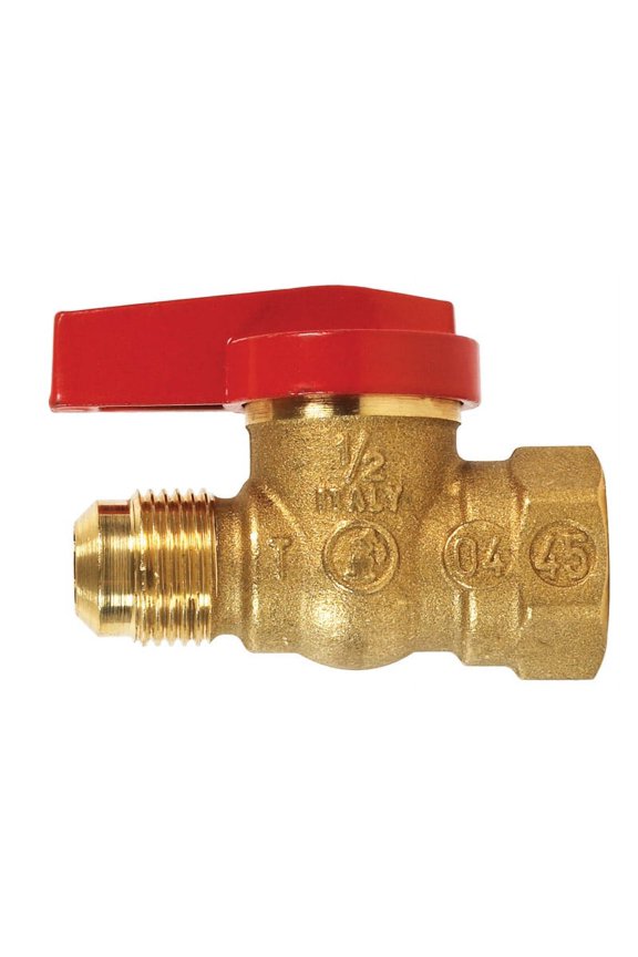 Mueller 114-523 Gas Ball Valve, 1/2" x 1/2", Forged Brass