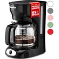 thumbnail image 1 of MÜELLERHOME Coffee Maker 12 Cup, Drip Coffee Maker with Glass Coffee Pot, Reusable Filter, Keep Warm Plate & Auto Shutoff, 1 of 5