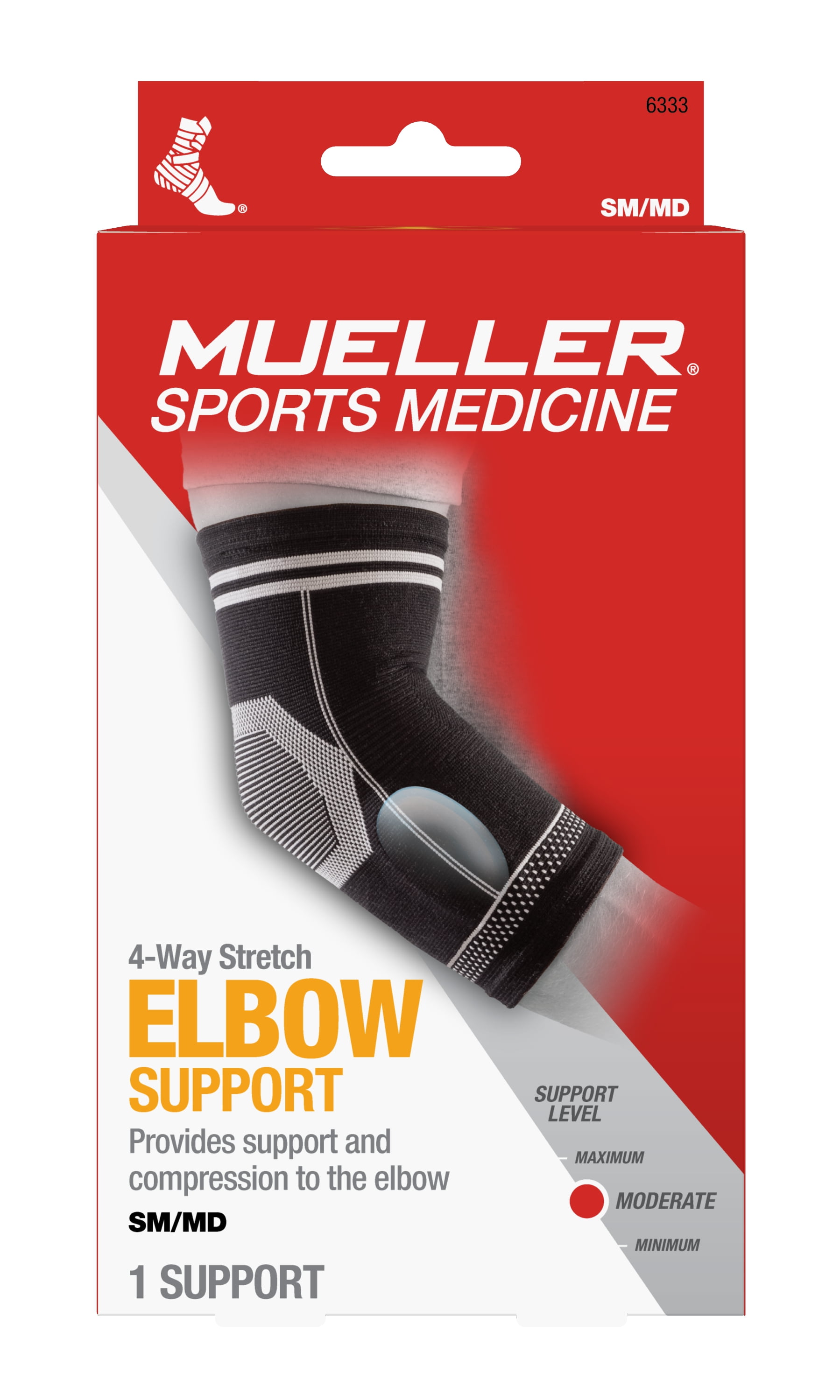 Mueller Sports Medicine Hg80 Elbow Support, Black, XX-Large