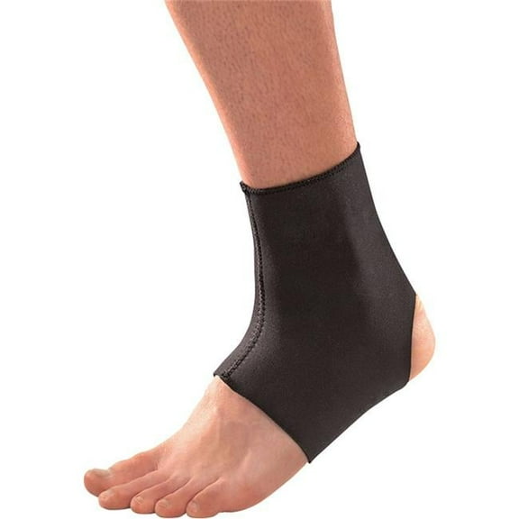Mueller Neoprene Ankle Brace - Black, Large Size for Maximum Support and Comfort
