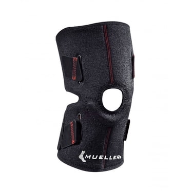 Adjustable Knee Support, Open Patella, Black, OSFM - Walmart.com
