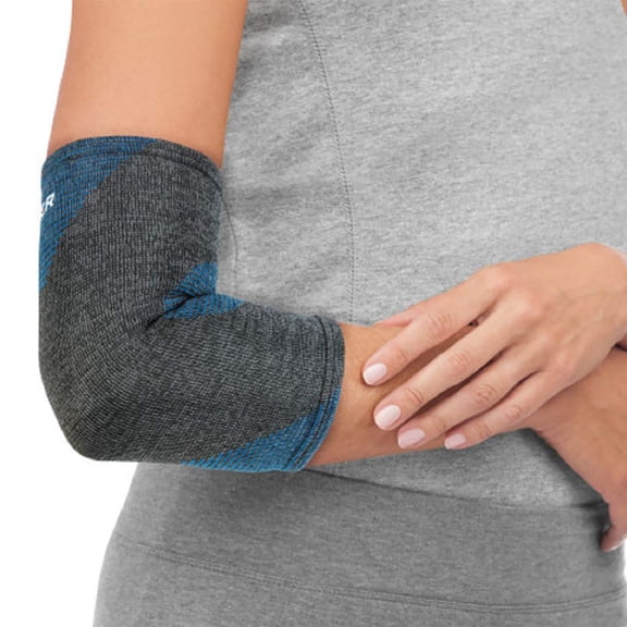 Mueller 4-Way Stretch Premium Knit Elbow Support, SM/MD