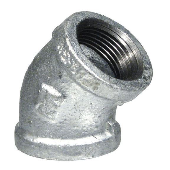 Mueller 4364816 3 in. FIP Each x 3 in. FIP Each Galvanized Malleable Iron Elbow