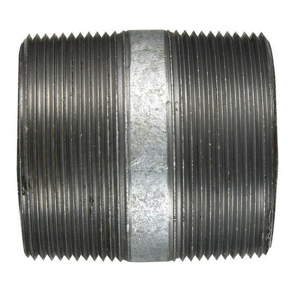 Mueller 570-030BC Pipe Nipple, 3 in, Threaded, 3 in L, Steel, Galvanized
