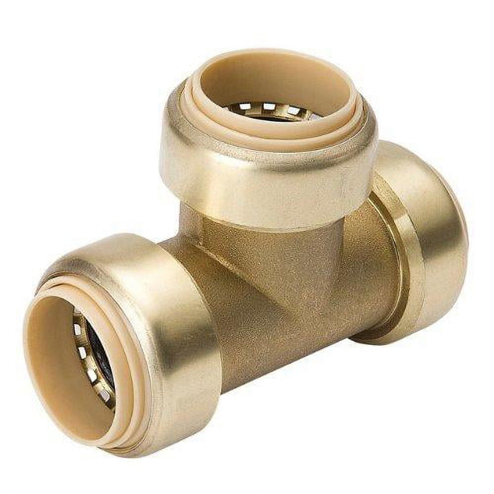 Mueller Hc Proline Push Fit Brass Standard Tee Each