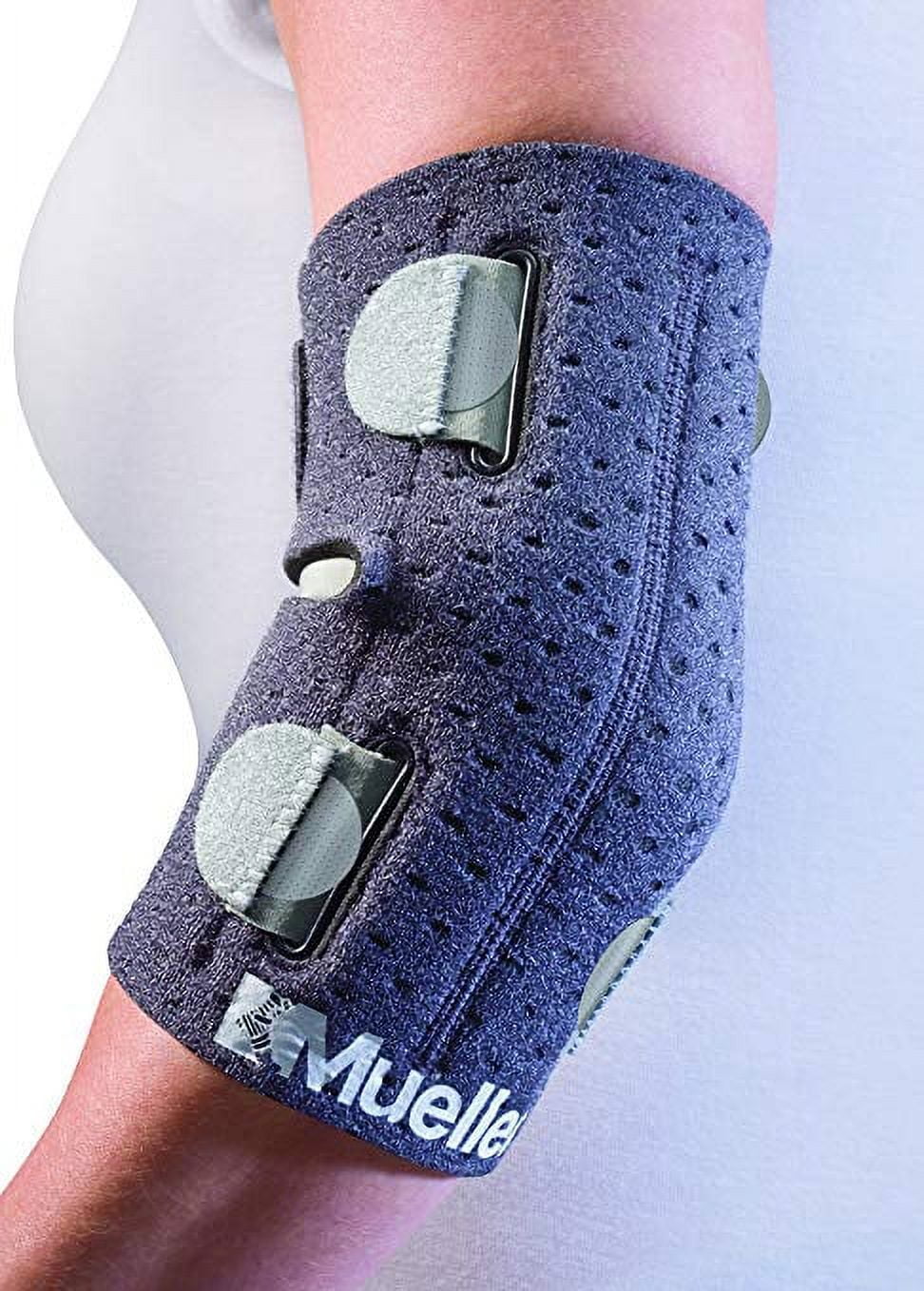 Mueller Adjust-to-Fit Elbow Support, Gray, One Size Fits Most