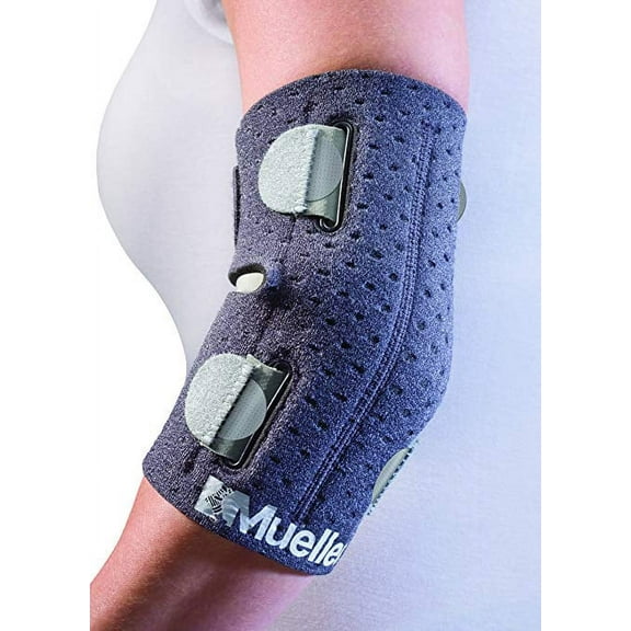 Mueller Adjust-to-Fit Elbow Support, Gray, One Size Fits Most
