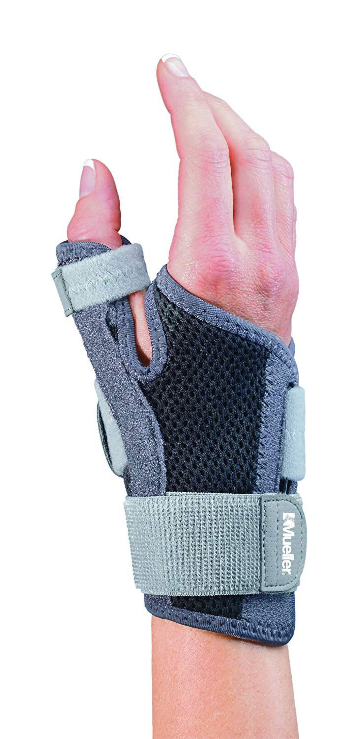 Mueller AdjusttoFit Thumb Stabilizer, Gray, One Size Fits Most
