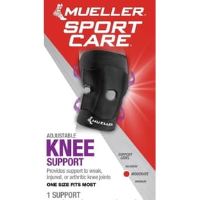 Mueller Adjustable Knee Support, OSFM, Black