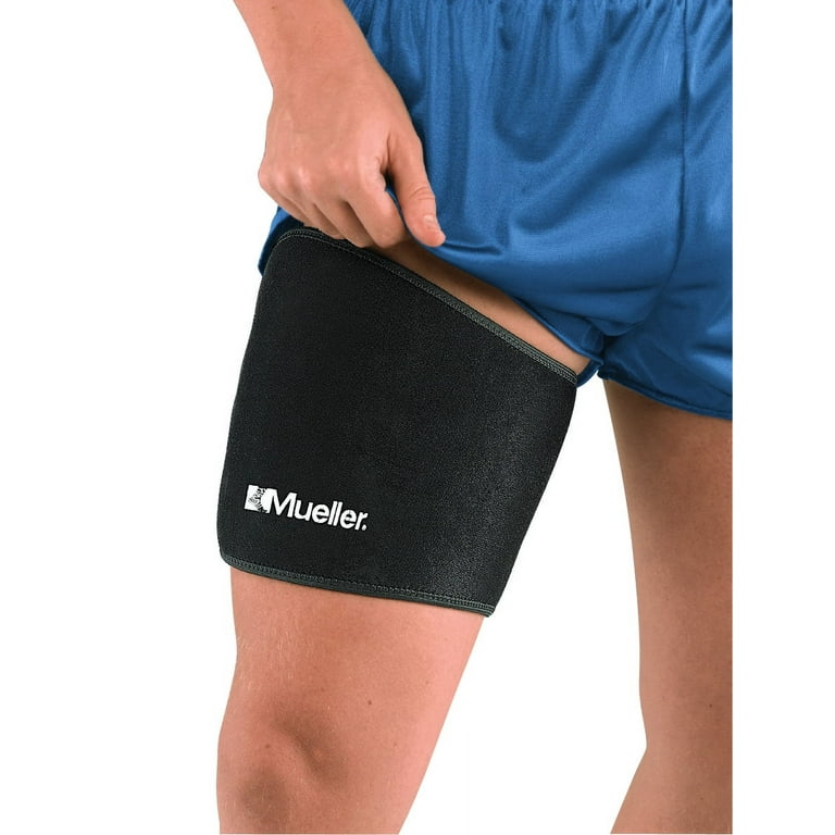 Mueller Adjustable Thigh Support, Black, One Size Fits Most, Unisex