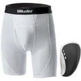 thumbnail image 1 of Mueller Adult Flex Shield With Support Shorts White Medium, 1 of 4