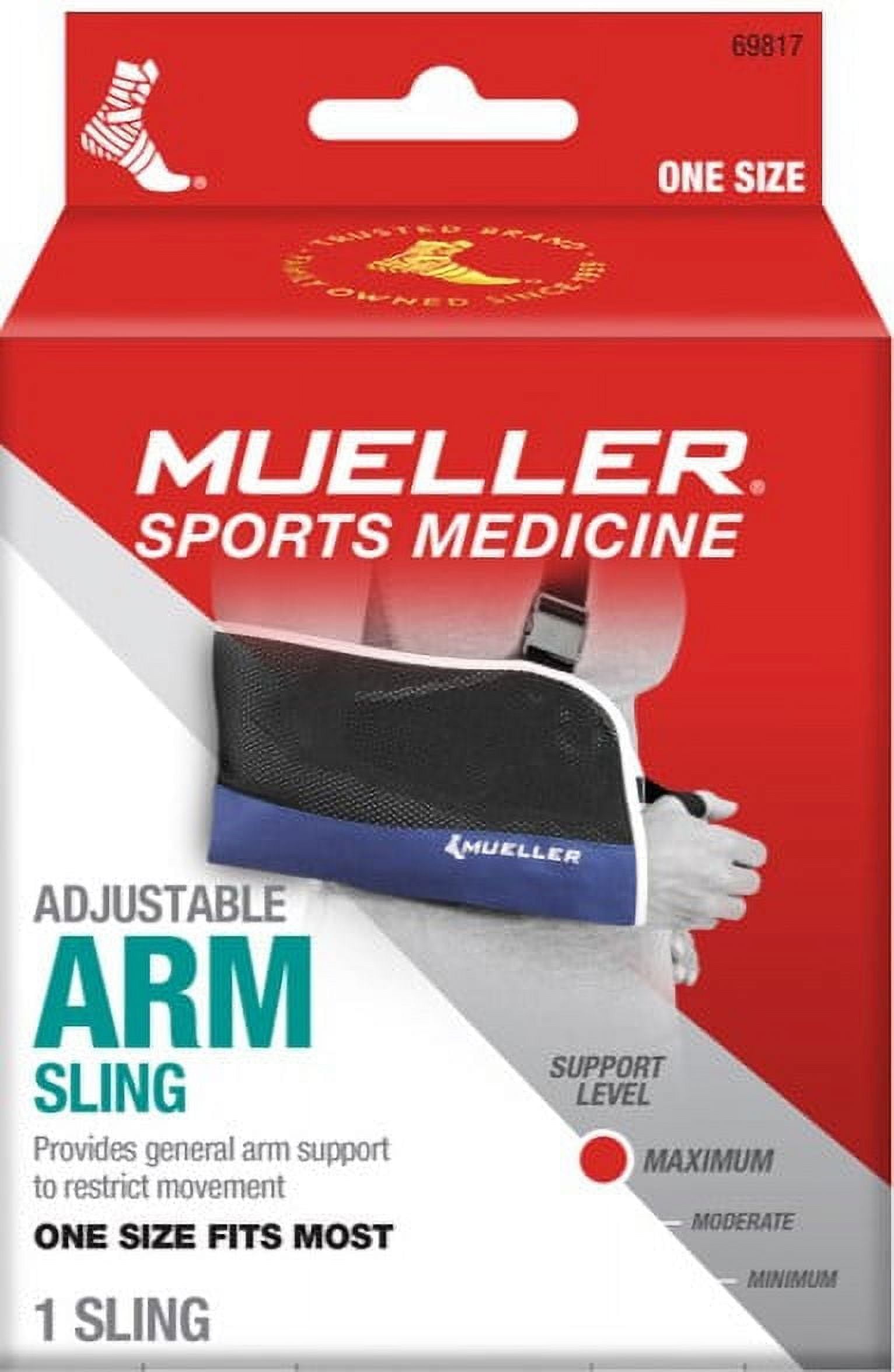 Mueller Arm Sling, Blue/Black, One Size Fits Most