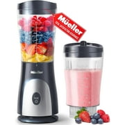 MÜELLERHOME Smoothie Blender for Smoothies-PersonalBlender for Shakes,Frozen Drinks,Baby Food & More,15oz Travel Cup and Lid,Durable Stainless Steel Blades for Powerful Blending Performance,Grey
